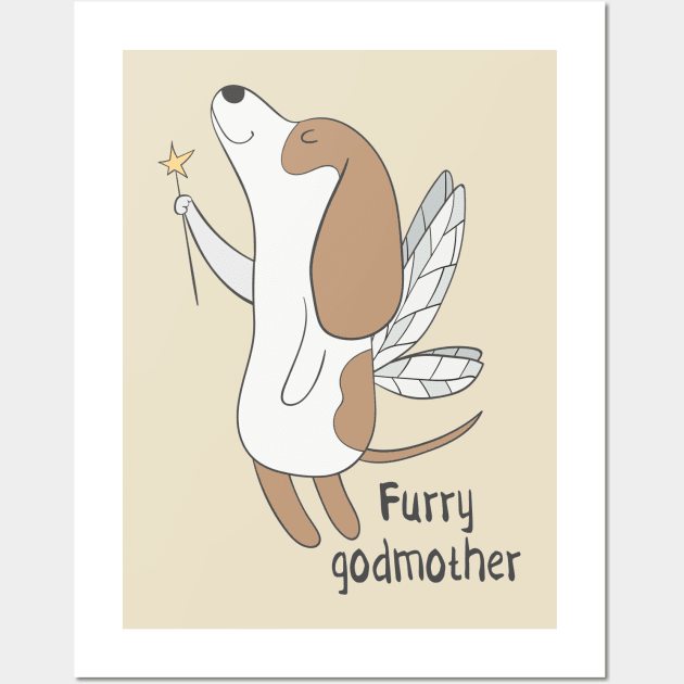 Furry Godmother- Dog Wall Art by Dreamy Panda Designs